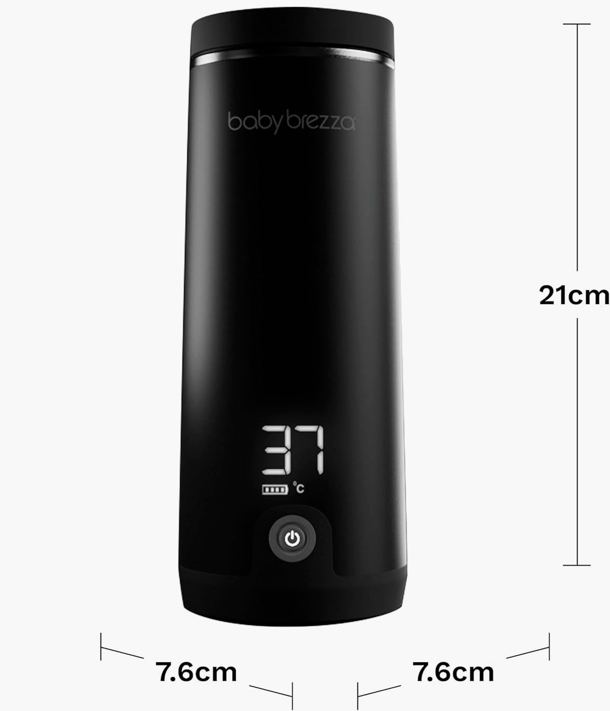 Dimensoes do Aquecedor de Leite Portátil Baby Brezza SuperFast 270ml