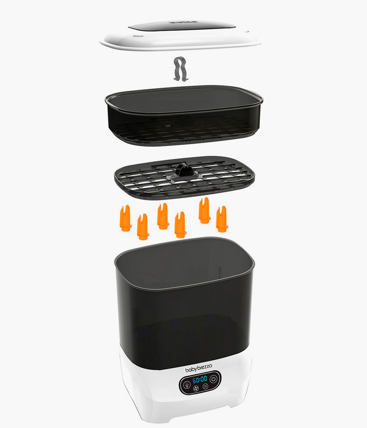 Esterilizador e Secador Biberões Baby Brezza One Step Advanced co vários acessórios.