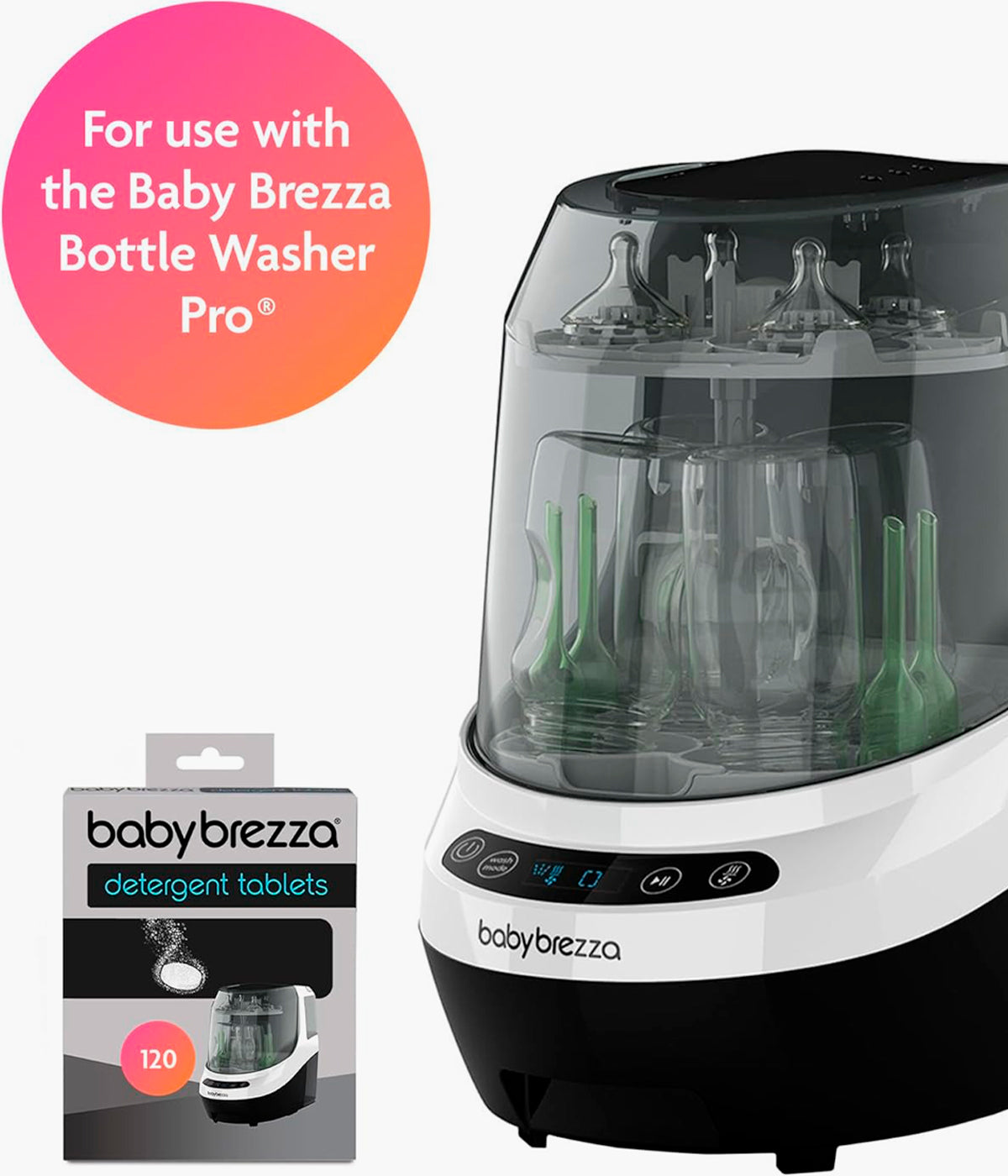 Pastilhas de Limpeza para Baby Brezza Bottle Washer Pro