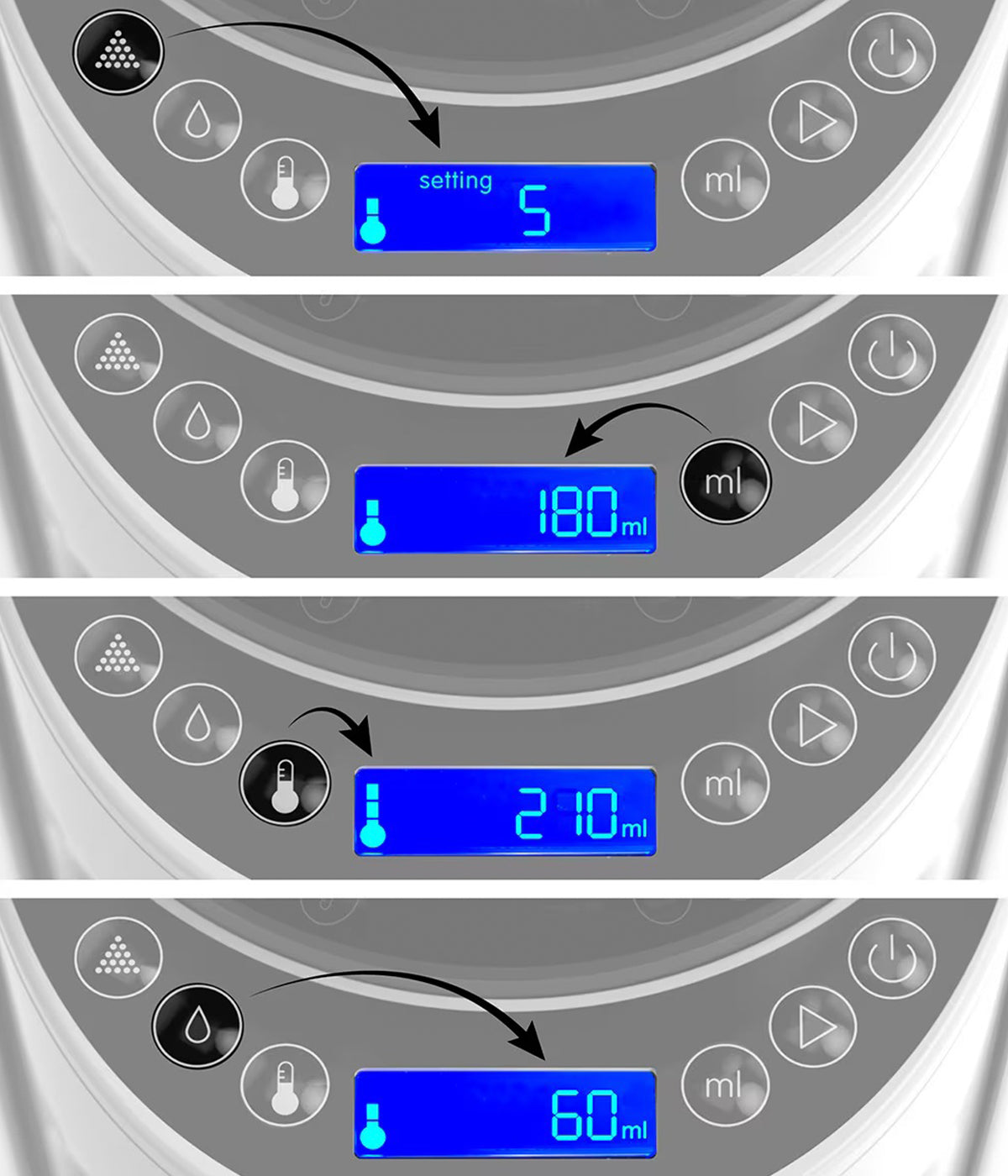 Preparador Automático de Biberões Baby Brezza Formula Pro Advanced com várias funções.