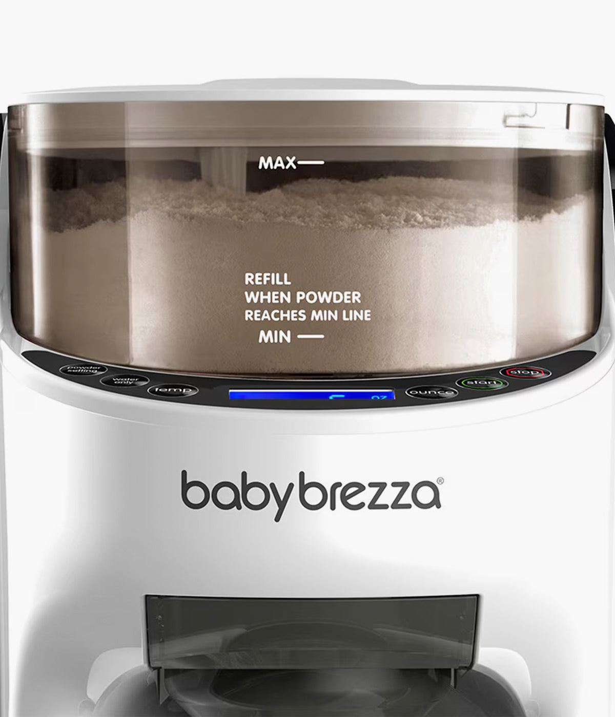 Preparador Automático de Biberões Baby Brezza Formula Pro Advanced com deposito para formula.