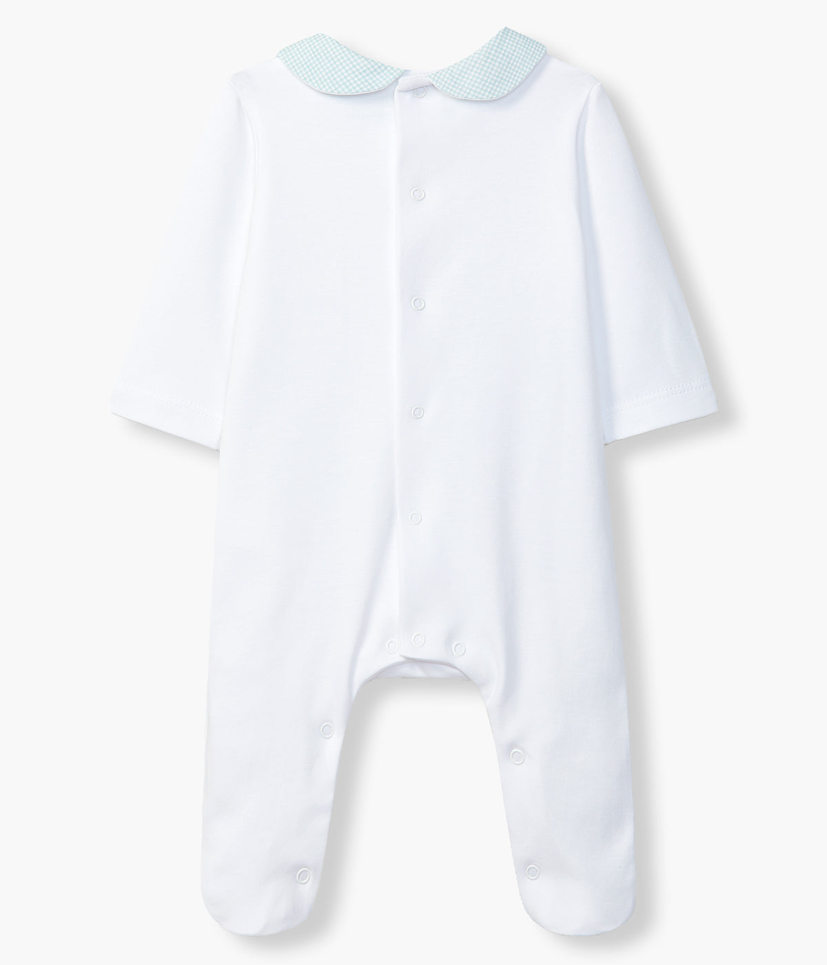 Babygrow Algodão Carro para Bebé Menino - Branco e Verde