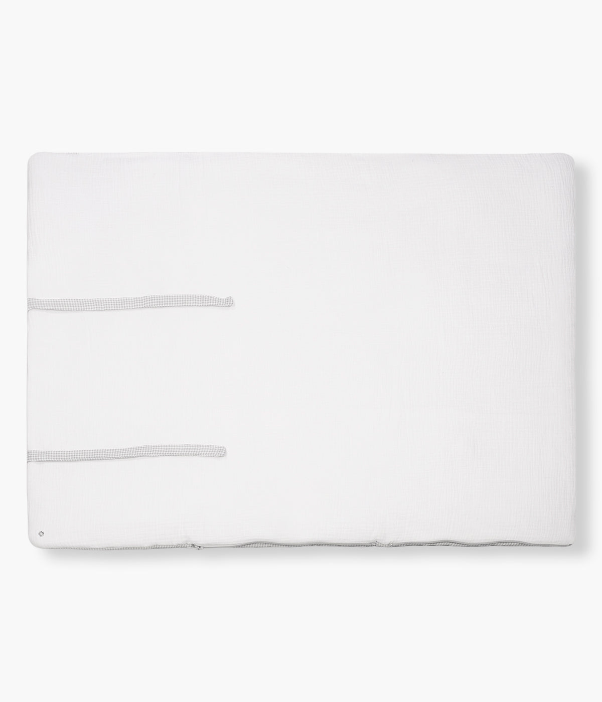 Saco Manta Bebé Pasito a Pasito Little Bloom Vichy - Cinza