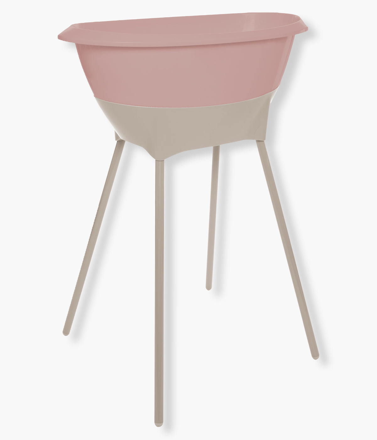 Conjunto de banheira com acessórios de banho da marca Luma na cor Blush Pink.