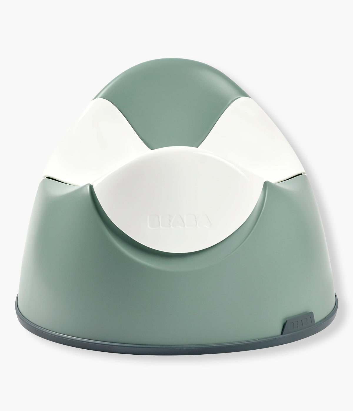 Vista frontal do bacio ergonómico Potty da Béaba na cor Sage Green (verde).