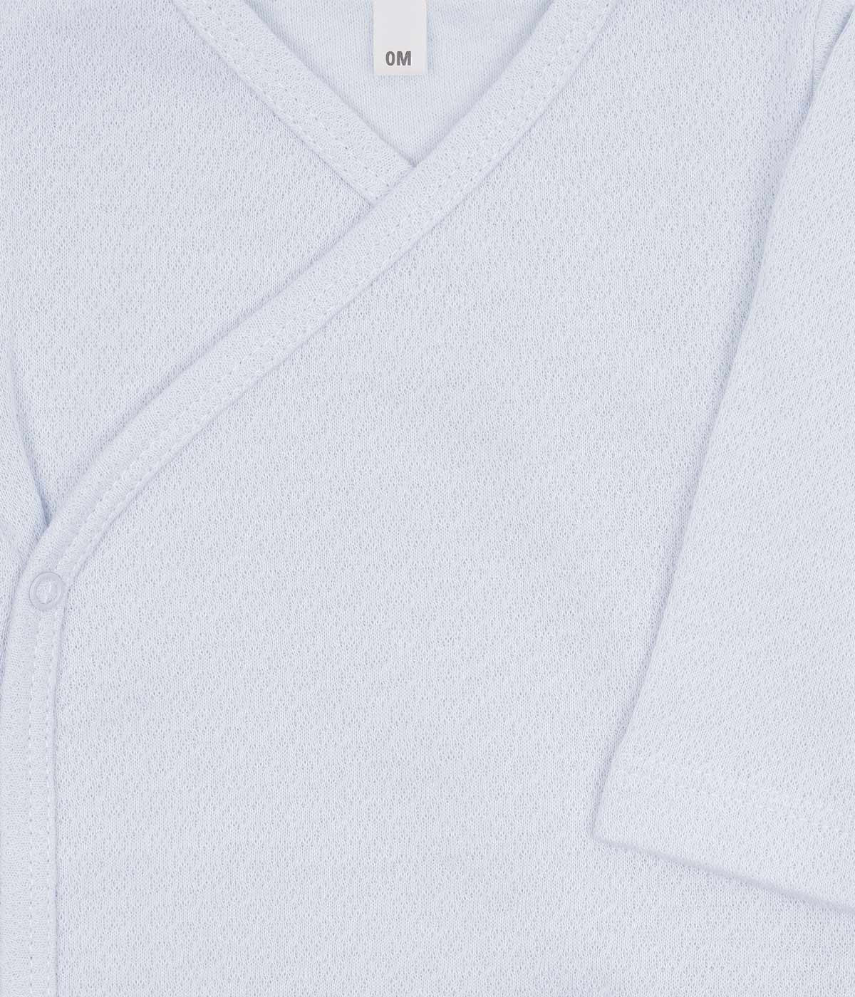 Conjunto de Interiores em Algodão Cardado para Bebé - Azul