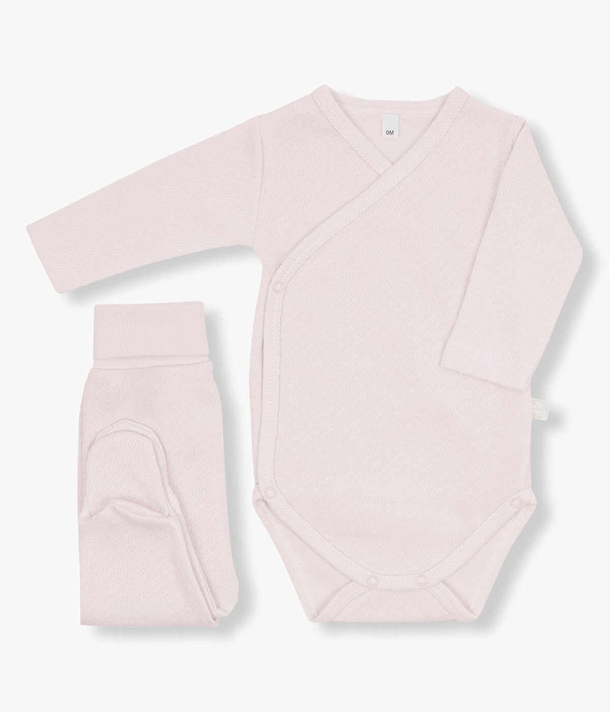 Conjunto de Interiores em Algodão Cardado Bebé Menina - Rosa