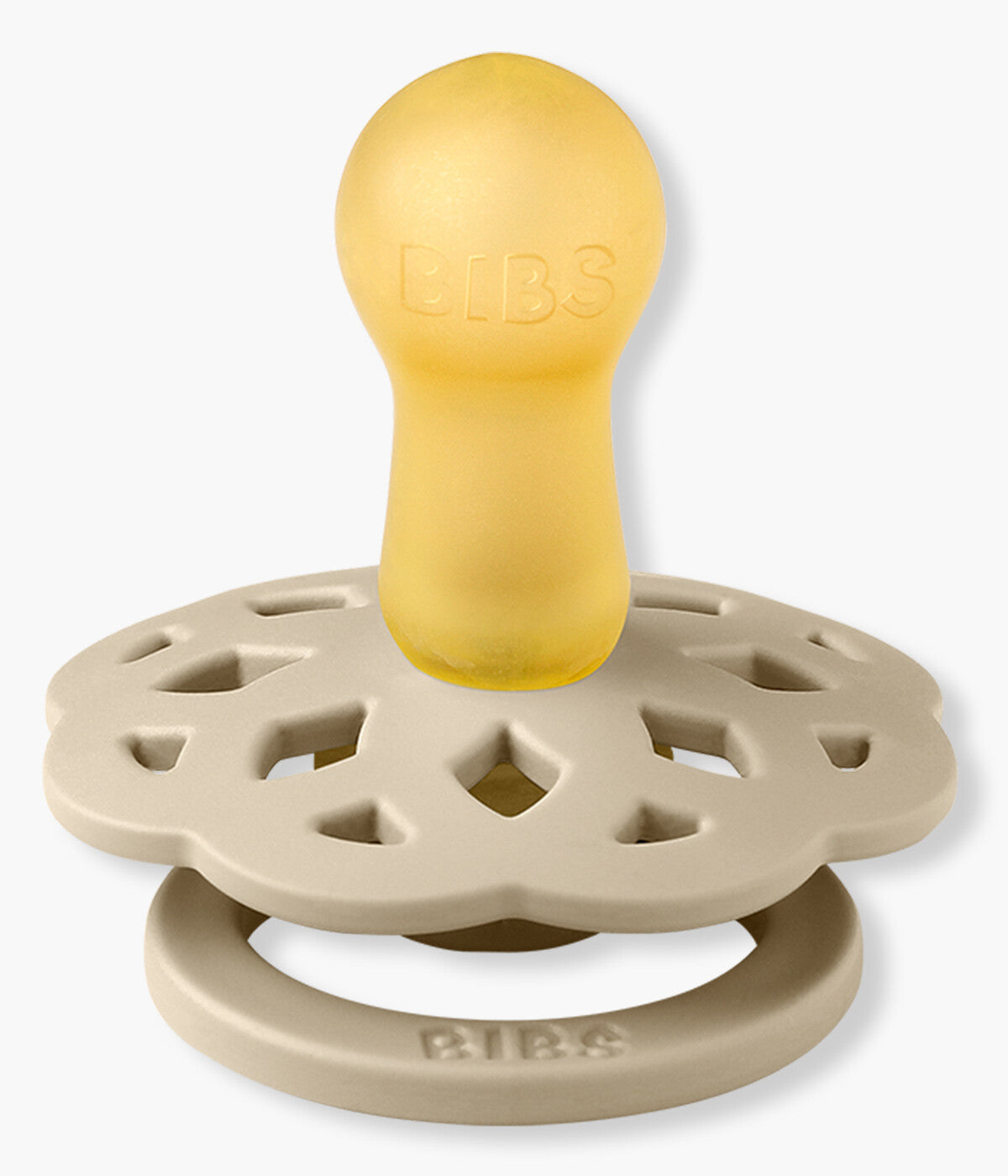 Bibs Boheme 2 Chupetas Vanilla/Dark Oak Redonda - Bege e Castanho