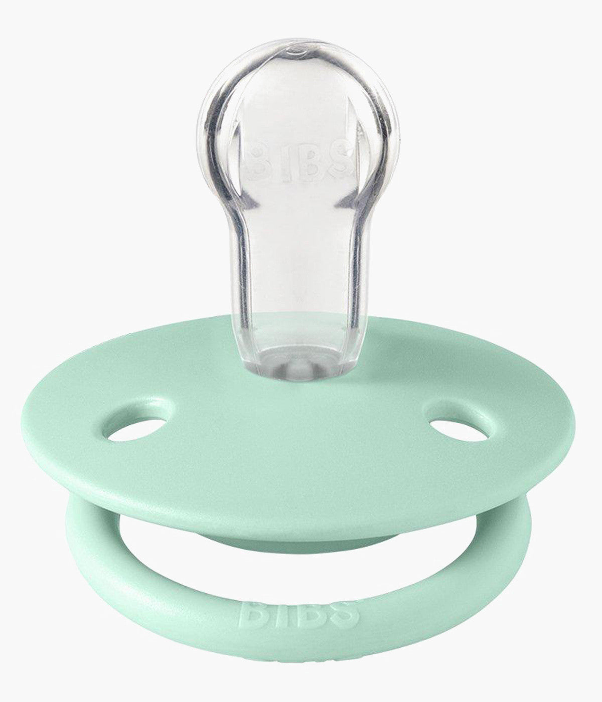 Bibs De Lux 2 Chupetas Nordic Mint/Island Sea Silicone Redonda - Verde