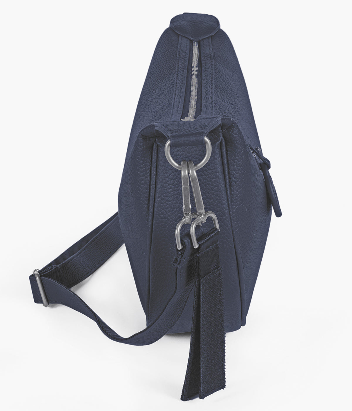 Bolsa de Passeio Gôndola Pasito a Pasito London Blue em polipele azul vista de lado.