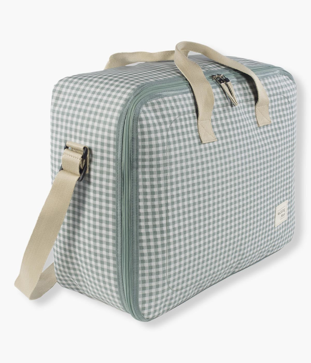 Walking Mum Mala de Maternidade I Love Vichy - Verde