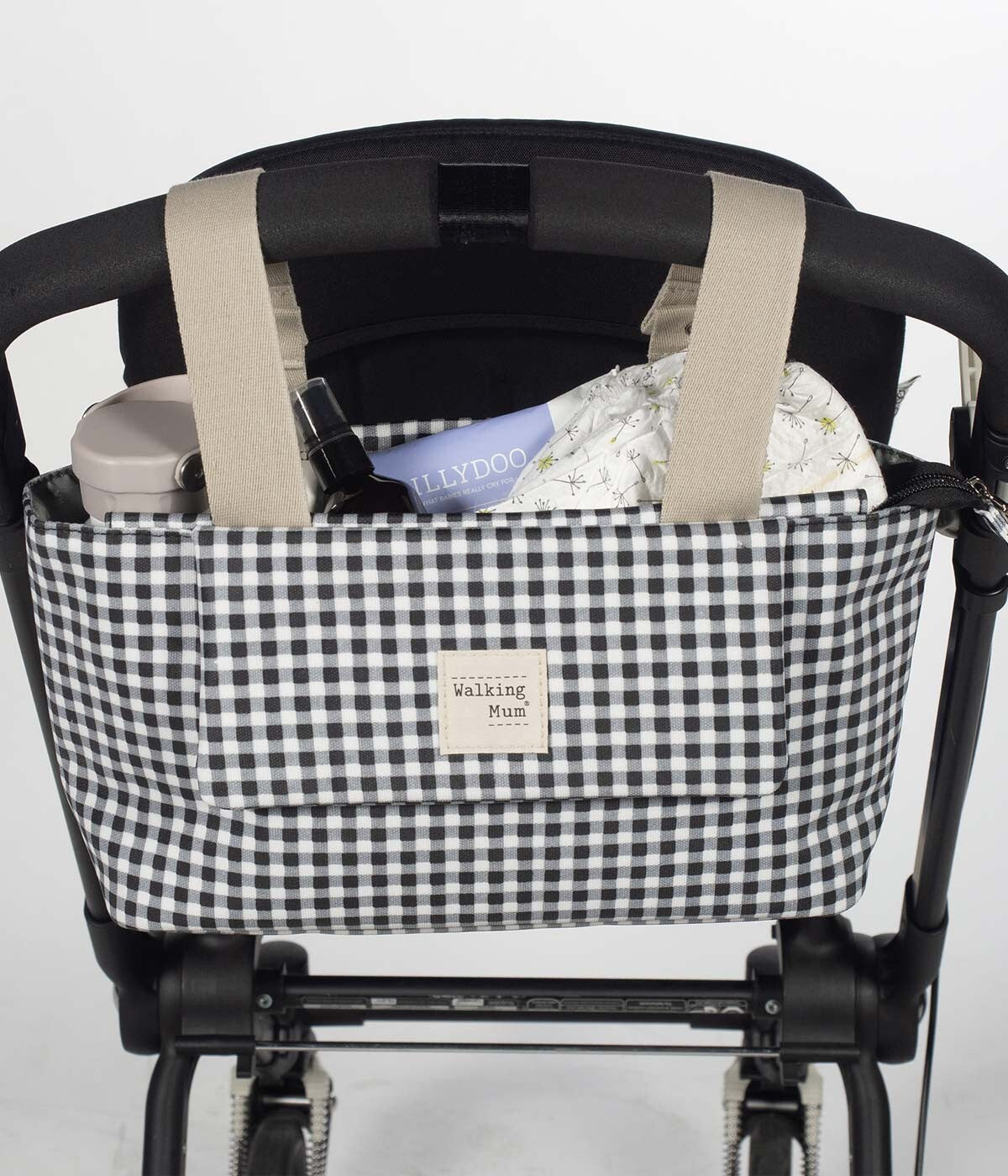 Walking Mum Bolsa Organizadora I Love Vichy - Preto