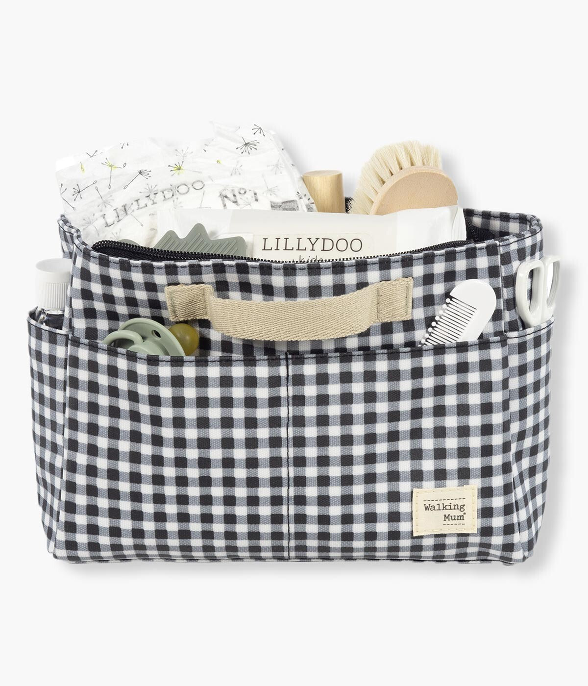 Walking Mum Necessaire para Bebé I Love Vichy - Preto