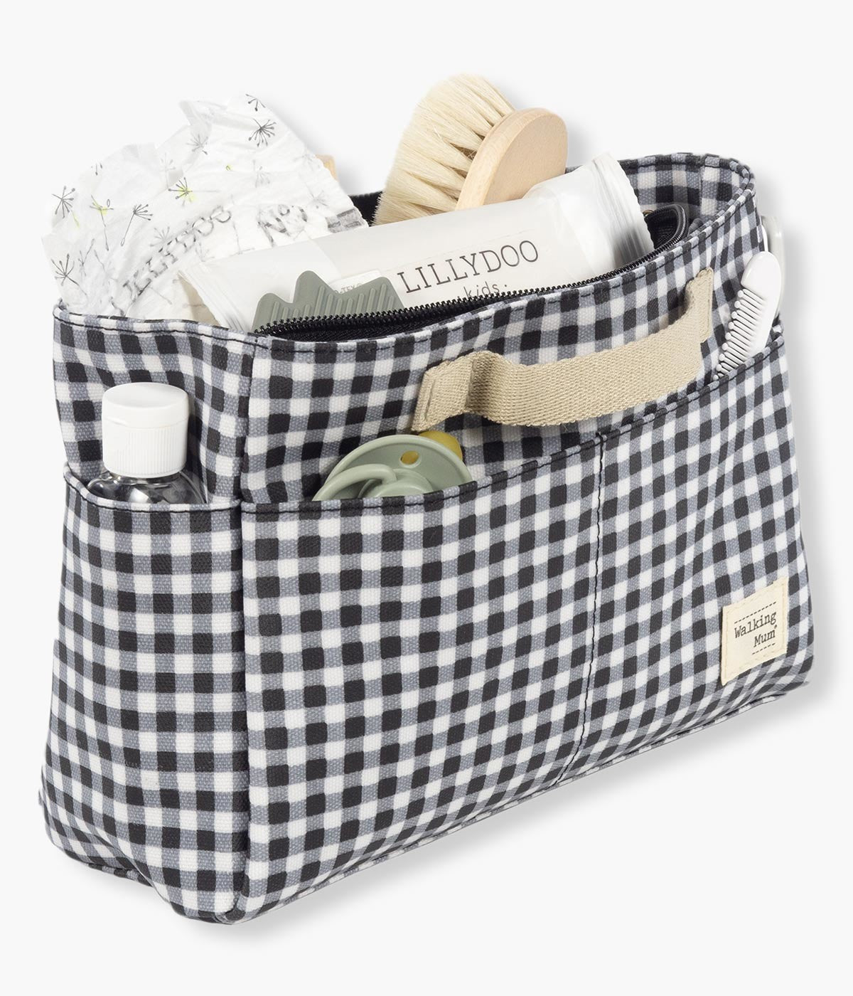 Walking Mum Necessaire para Bebé I Love Vichy - Preto