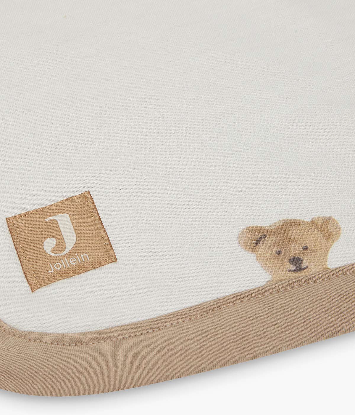 Jollein Manta Algodão Orgânico Forrada Ursos - Castanho