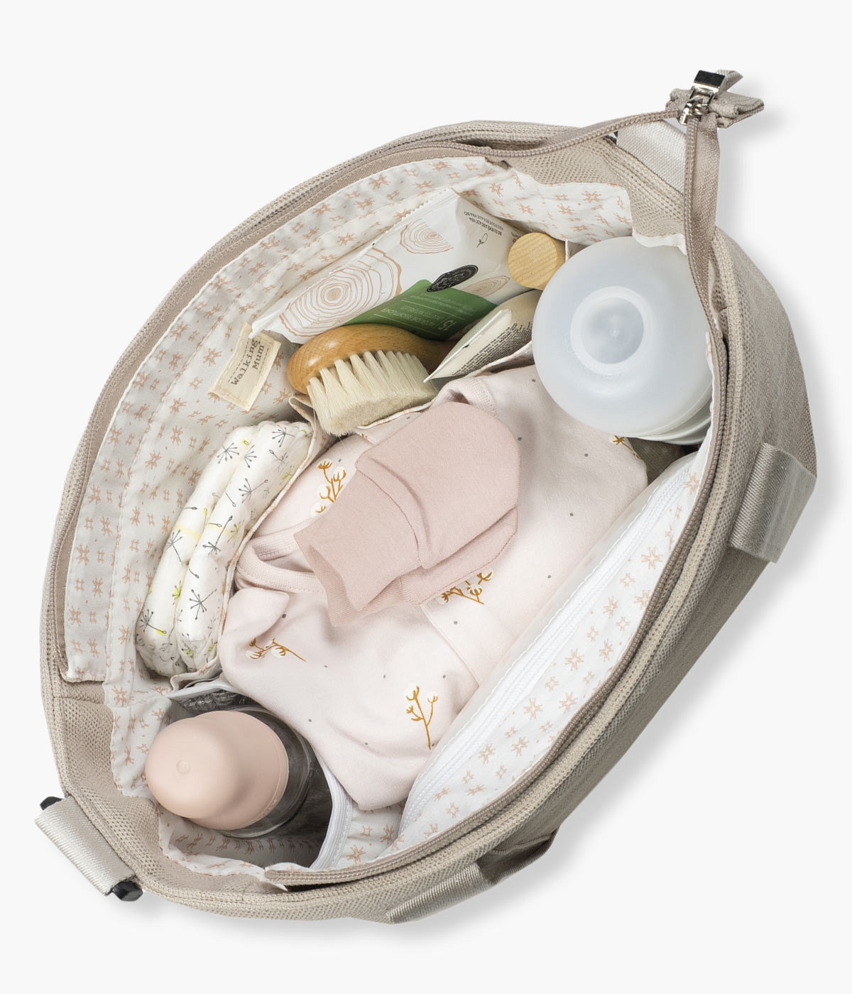 Walking Mum Bolsa de Passeio Eco Mum Apricot - Bege