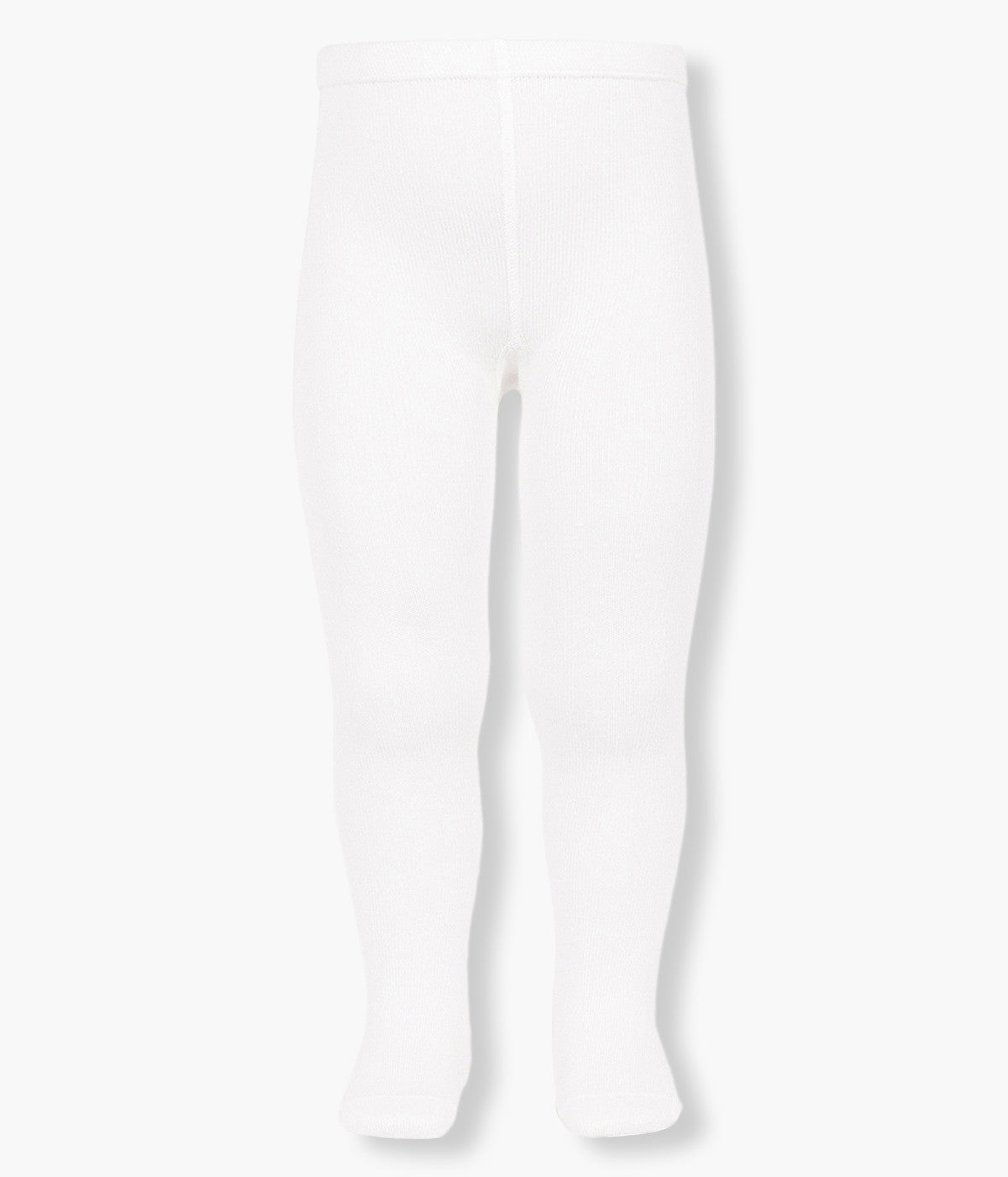 Collants Lisos em Algodão Cóndor para Bebé - Branco