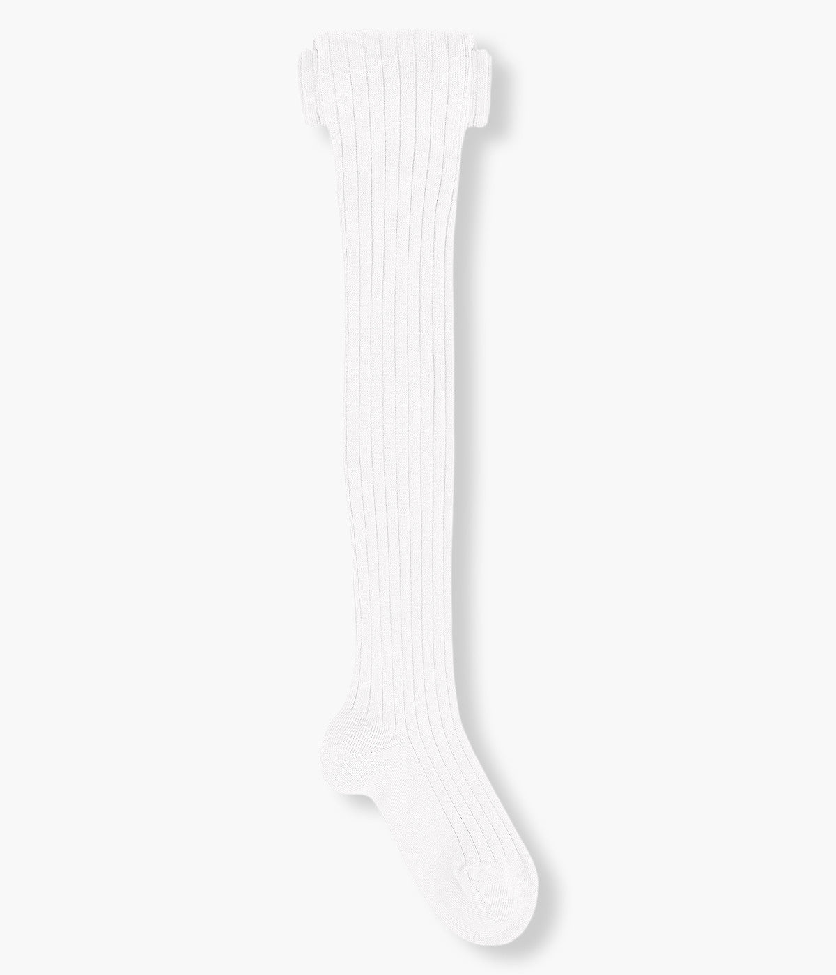 Collants Canelados em Algodão Cóndor para Bebé - Branco