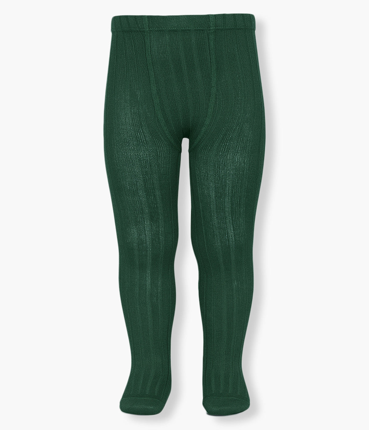 Collants Canelados em Algodão Cóndor para Bebé - Verde Garrafa