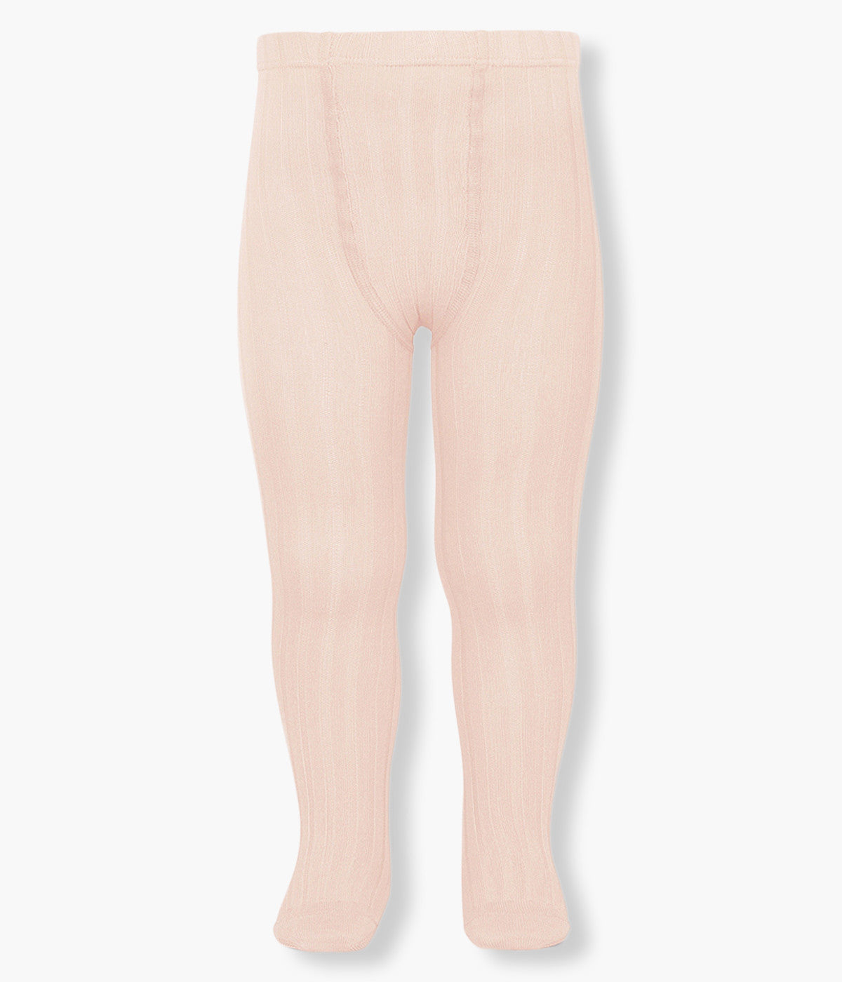 Collants Canelados em Algodão Cóndor para Bebé - Rosa Claro