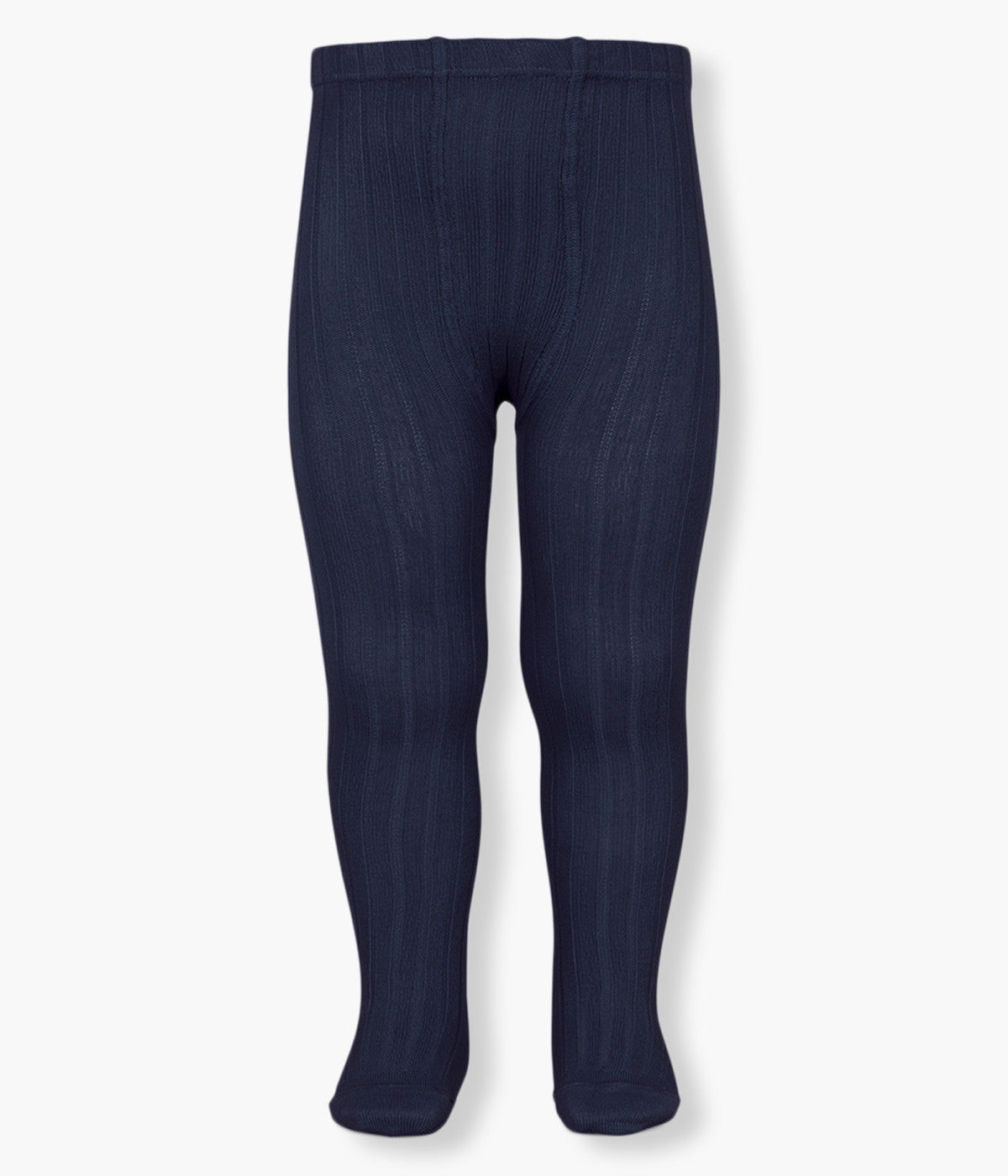 Collants Canelados em Algodão Cóndor para Bebé - Azul Marinho