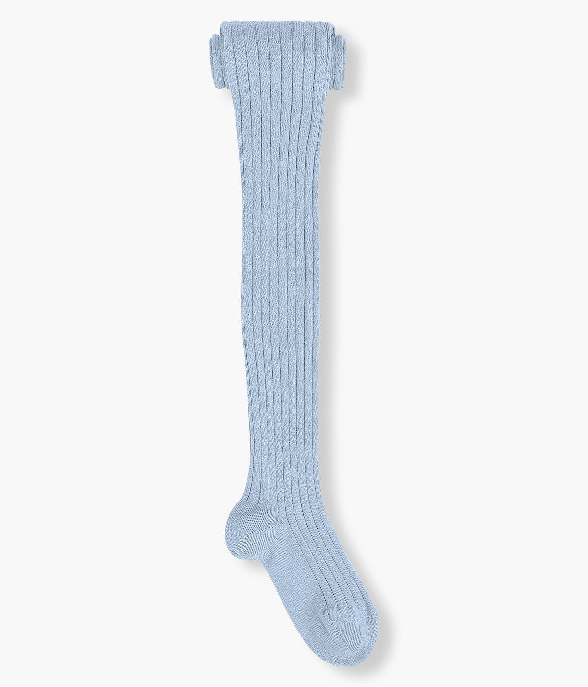 Collants Canelados em Algodão Cóndor para Bebé - Azul Claro