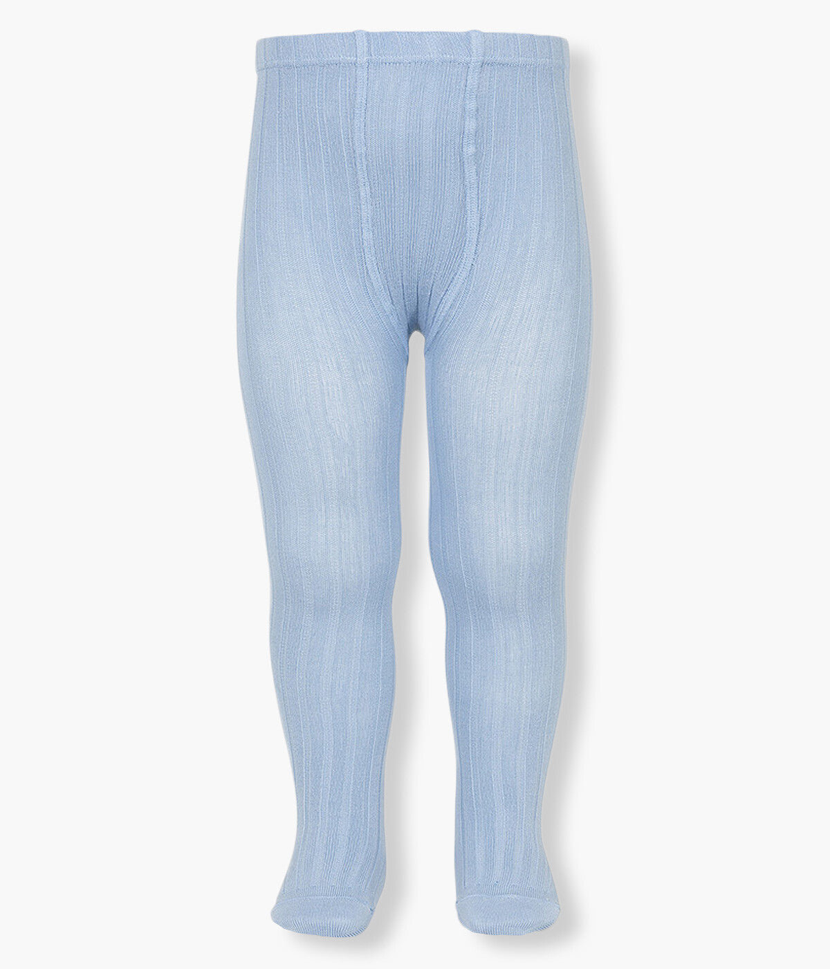 Collants Canelados em Algodão Cóndor para Bebé - Azul Claro