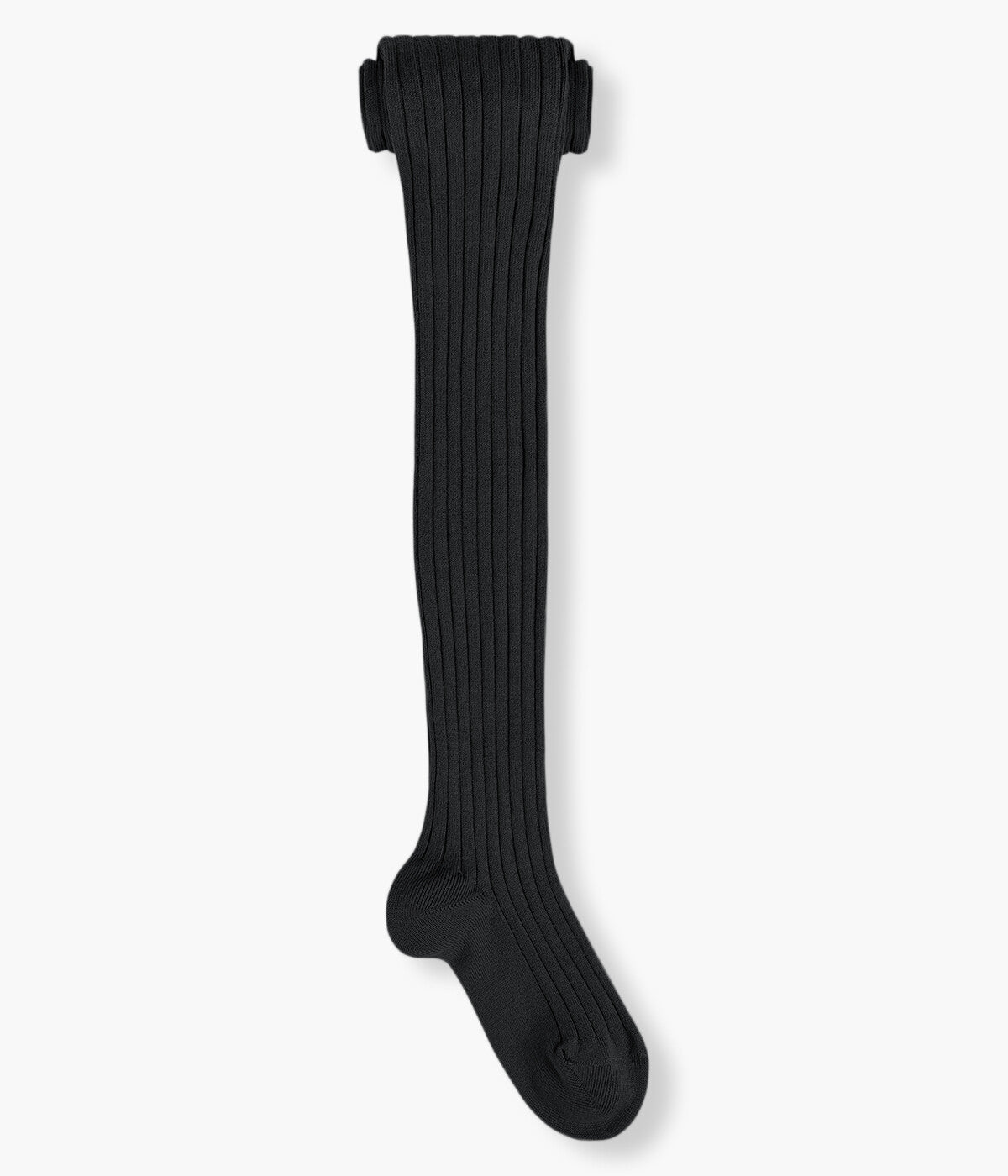 Collants Canelados em Algodão Cóndor para Bebé - Preto
