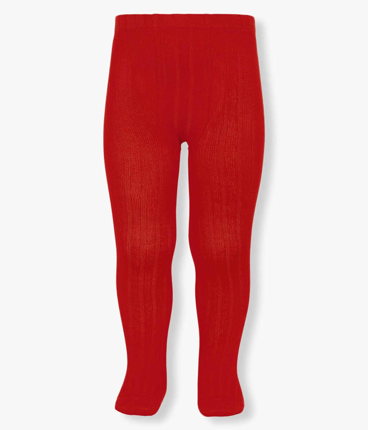 Collants Canelados em Algodão Cóndor para Bebé - Vermelho