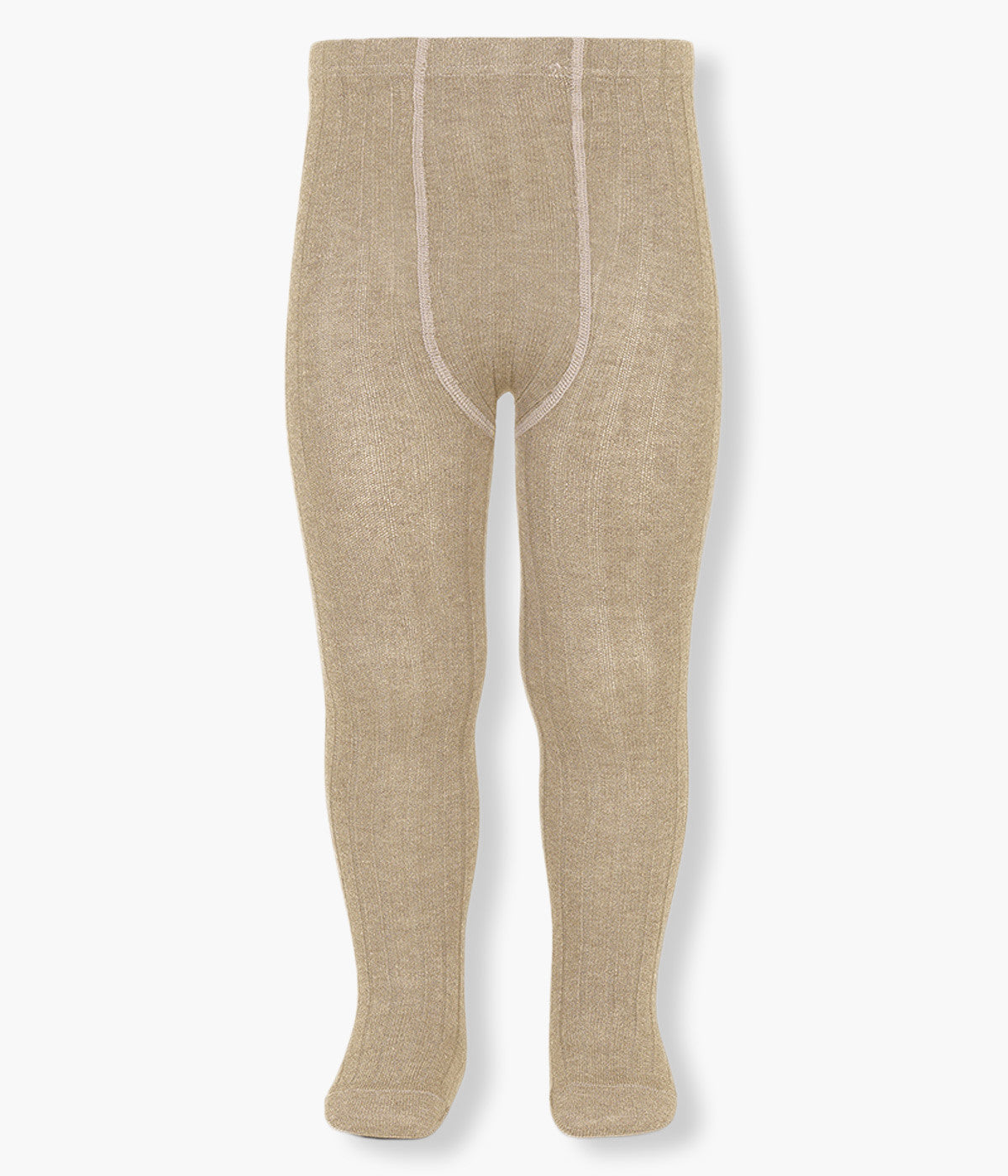 Collants Canelados em Algodão Cóndor para Bebé - Bege