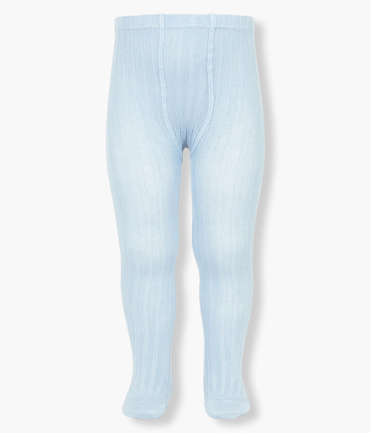 Collants canelados em algodão anti-pilling de azul-bebé (410) da marca Cóndor para bebé e recém-nascido(a).