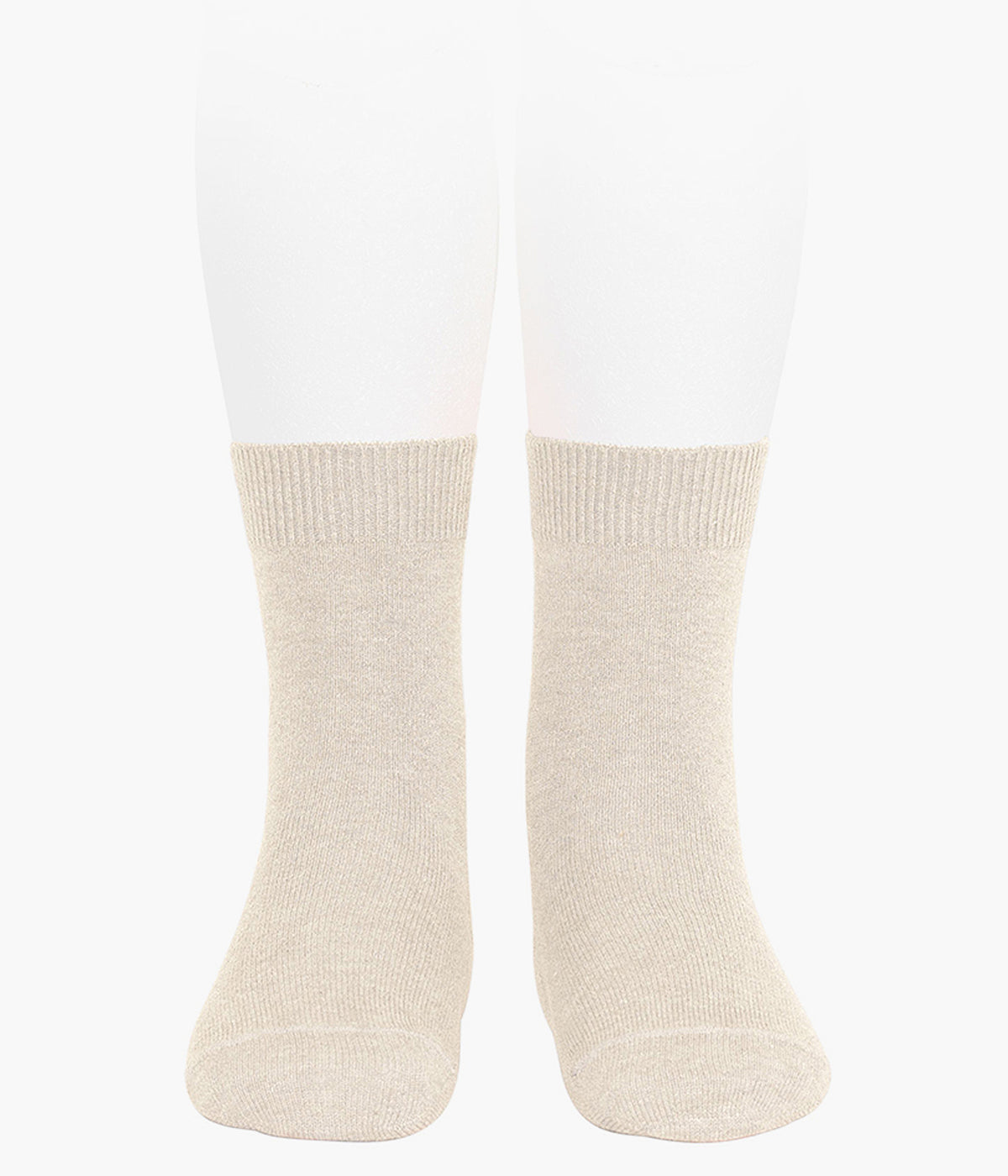 Meias lisas em algodão anti-pilling de cor linho (304 lino) da marca Cóndor para bebé e recém-nascido(a).