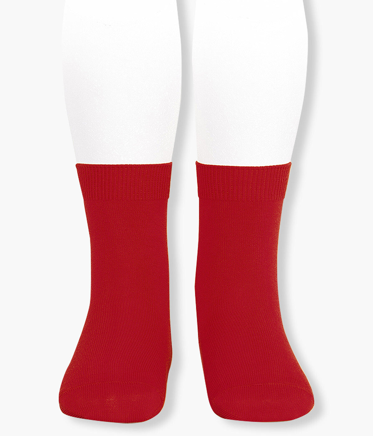 Meias Lisas em Algodão Cóndor para Bebé - Vermelho