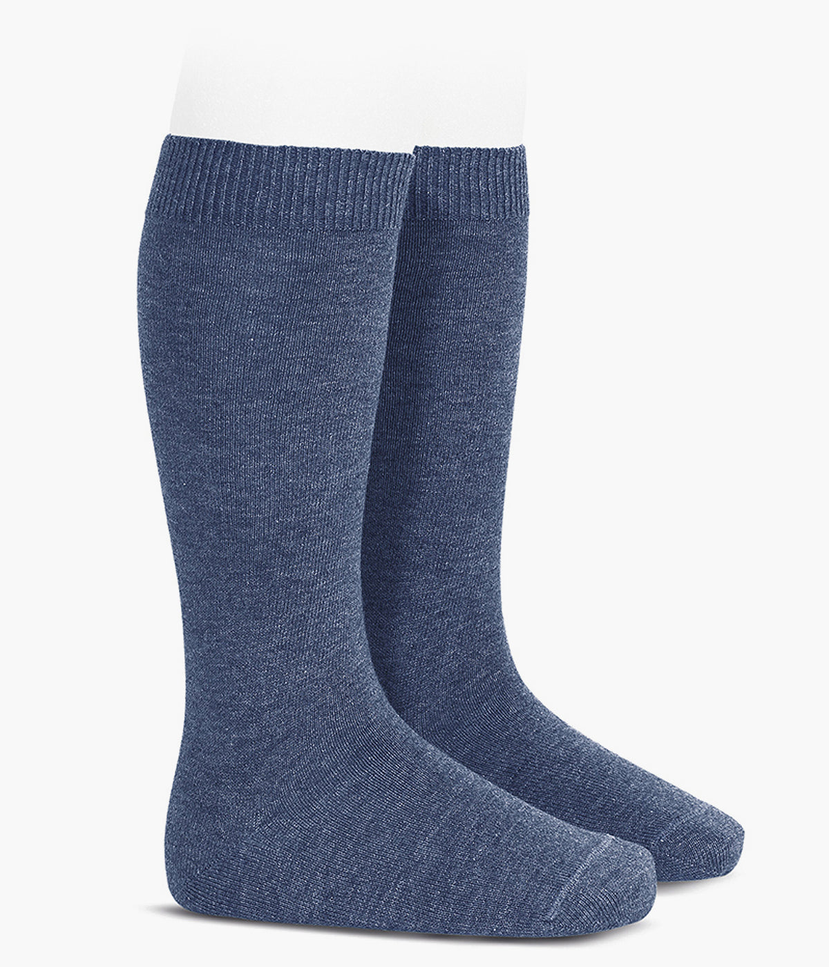 Meias pelo Joelho Lisas Algodão Cóndor Bebé - Azul Ganga