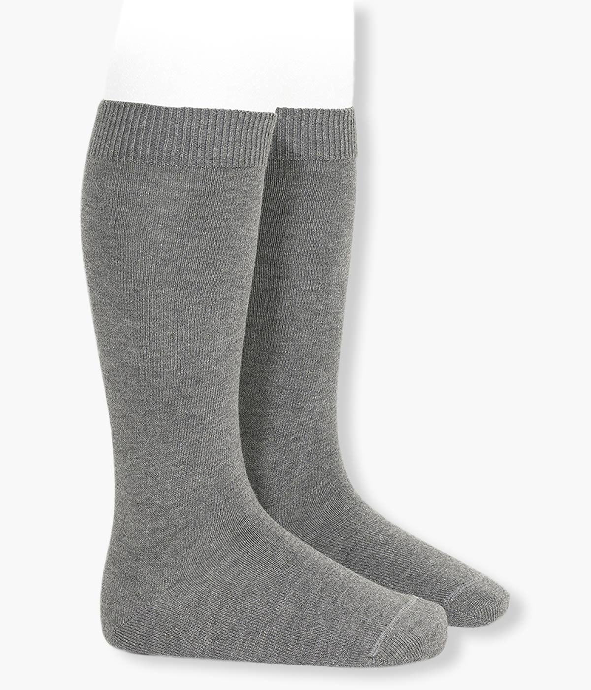 Meias pelo Joelho Lisas em Algodão Cóndor Bebé - Cinza Claro