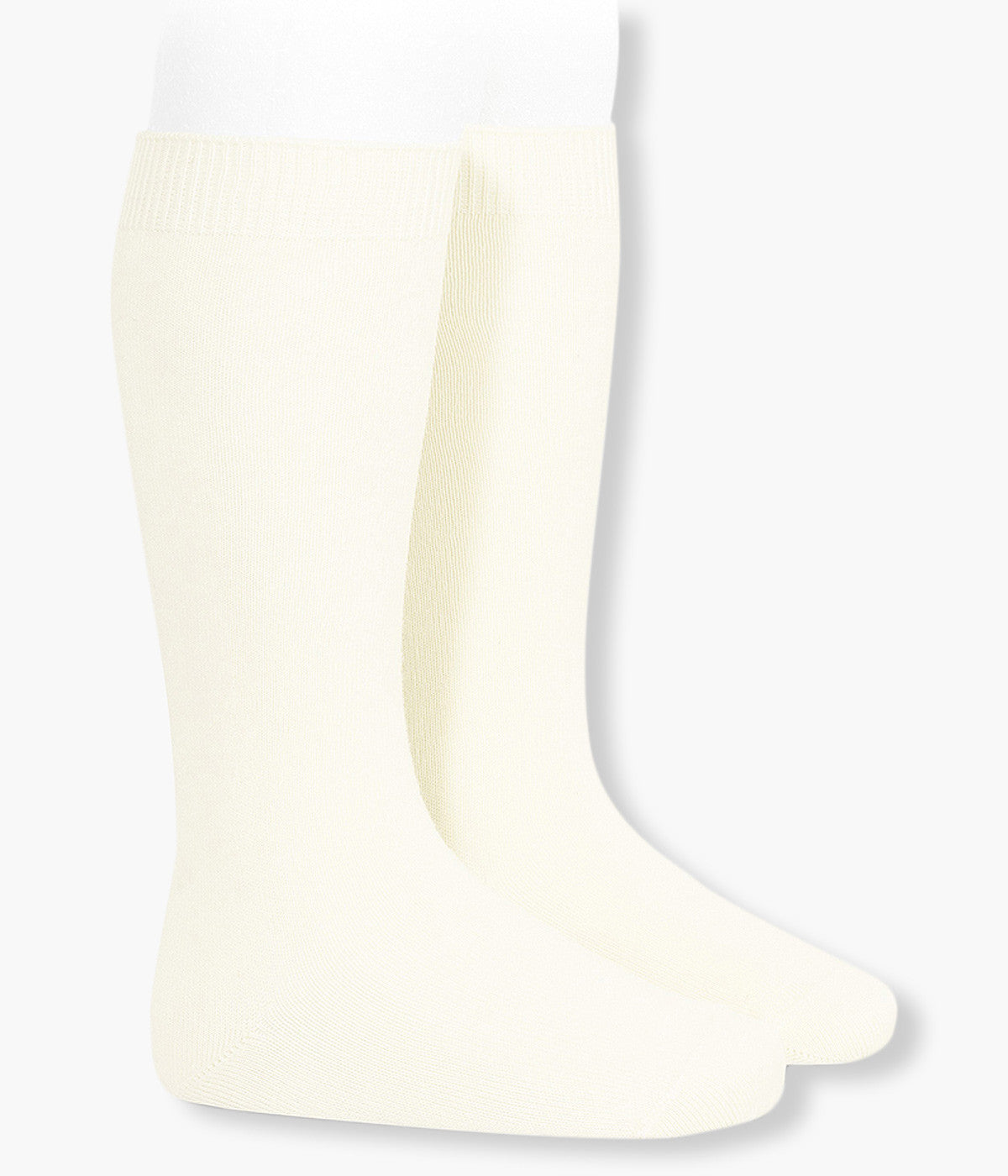 Meias pelo Joelho Lisas em Algodão Cóndor para Bebé - Pérola