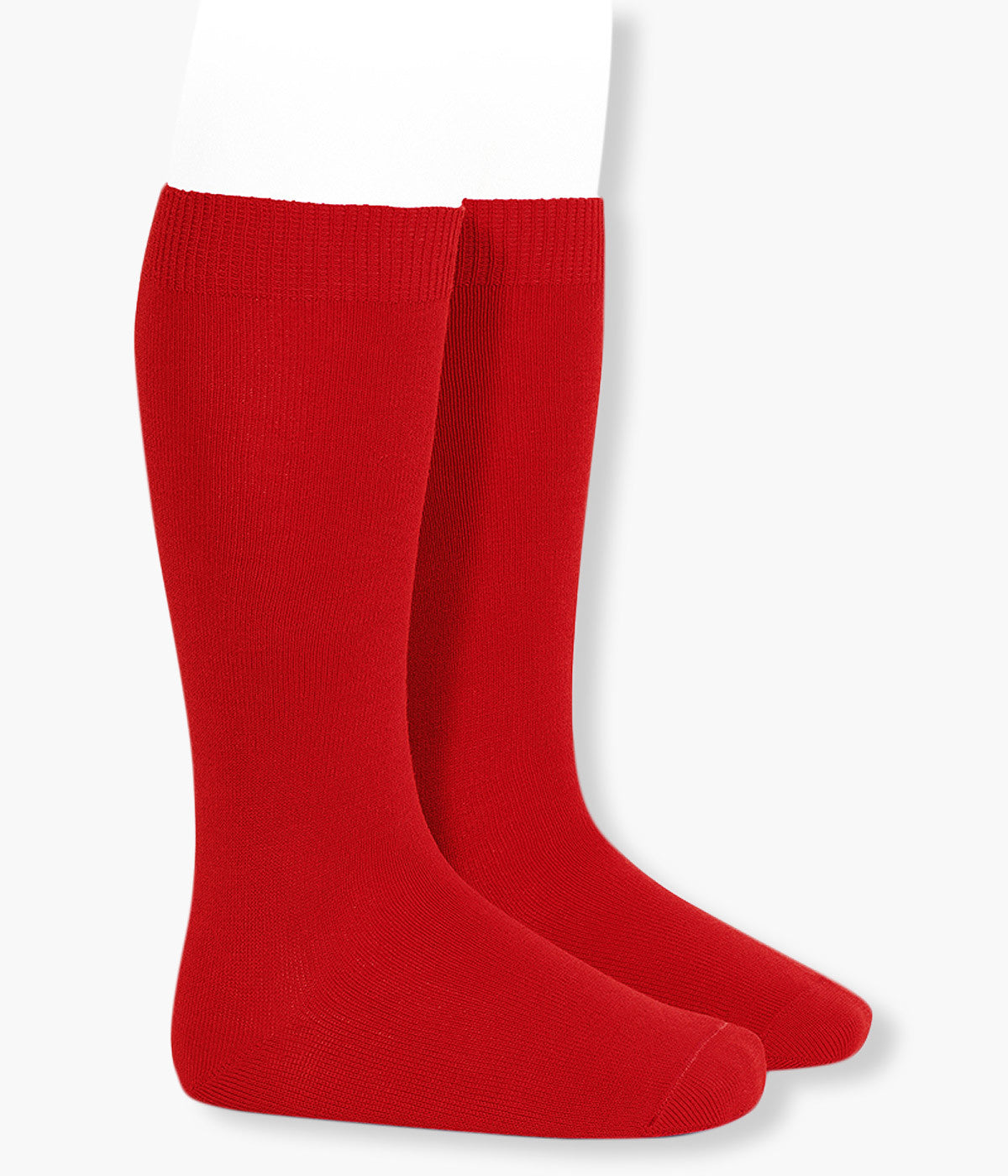 Meias pelo Joelho Lisas em Algodão Cóndor Bebé - Vermelho