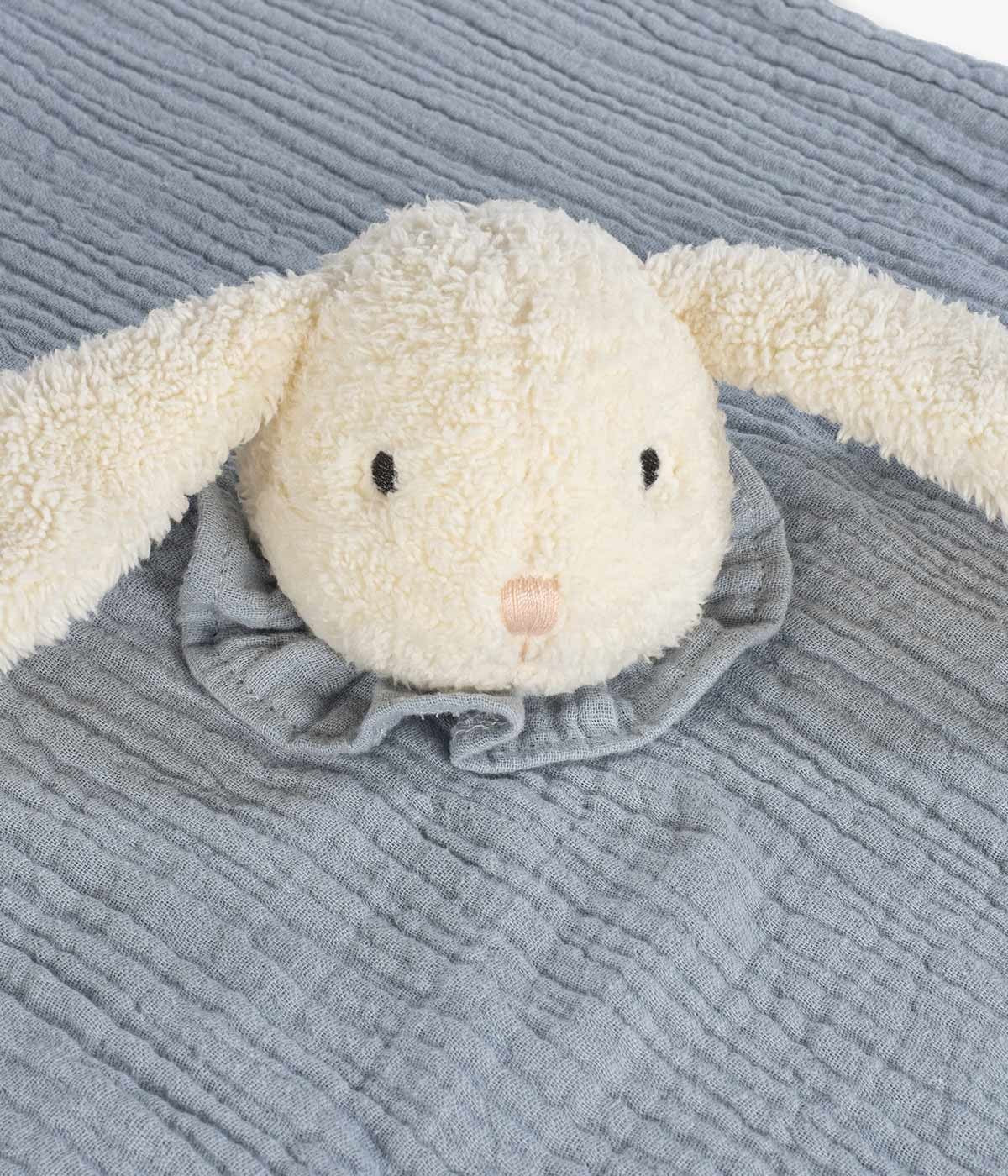 Walking Mum Coelho Doudou para Bebé - Cinza