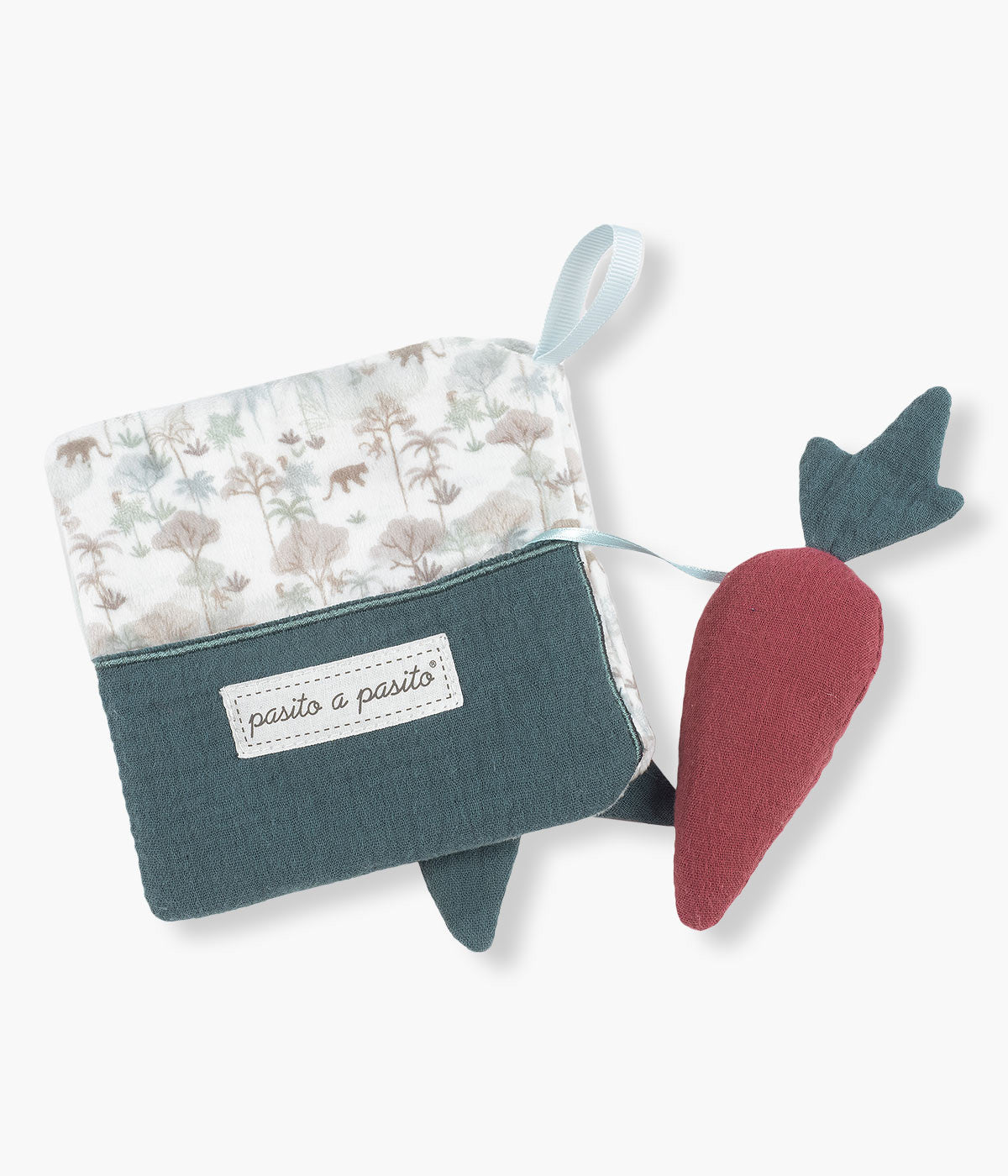 Pasito a Pasito Livro Sensorial Serengueti Bebé - Cinza