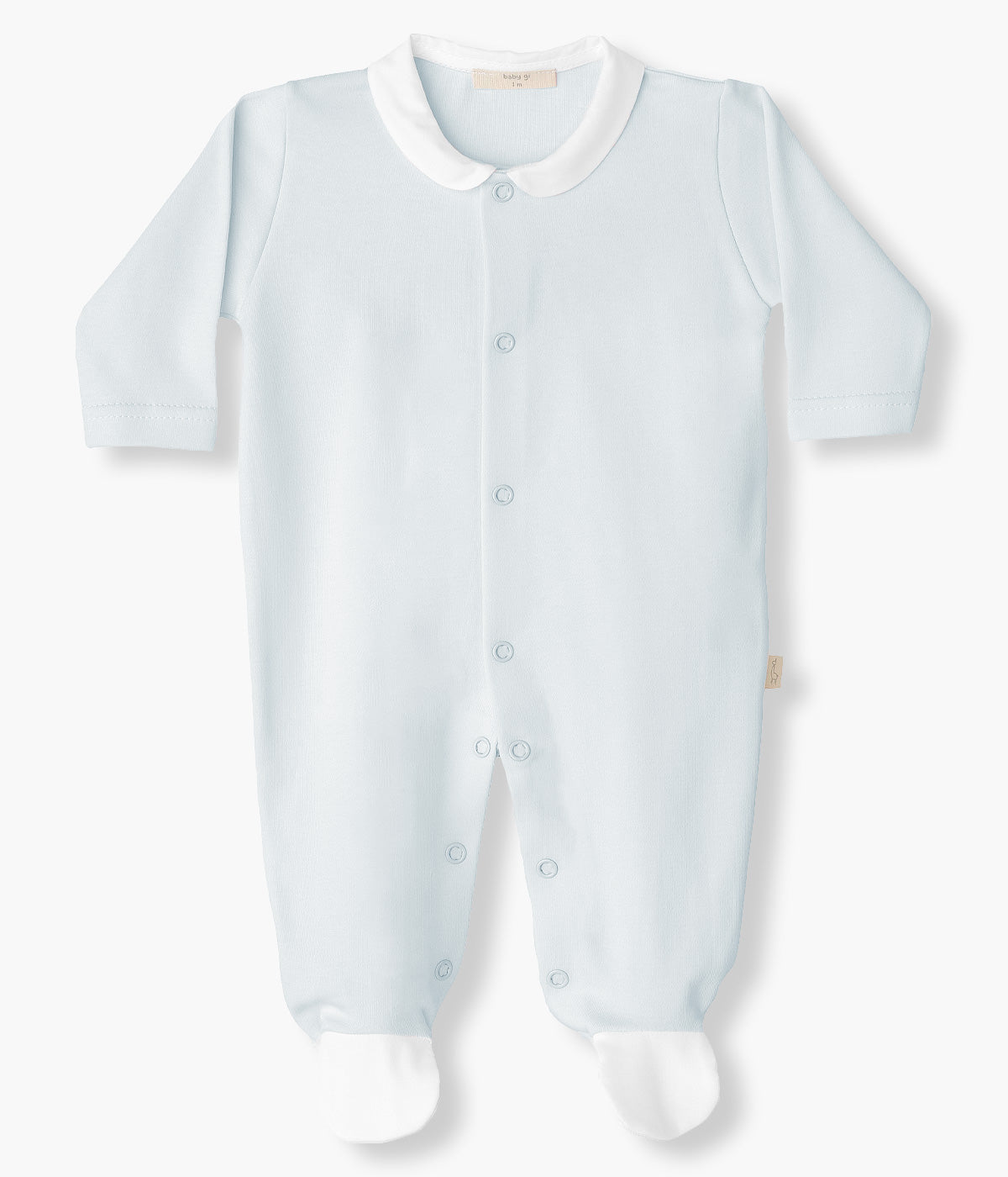 Babygrow em Algodão para Bebé Menino Asas Anjo - Azul