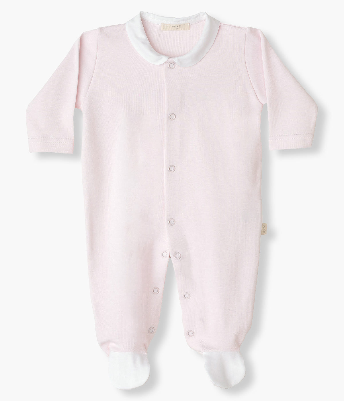 Babygrow em Algodão para Bebé Menina Asas Anjo - Rosa