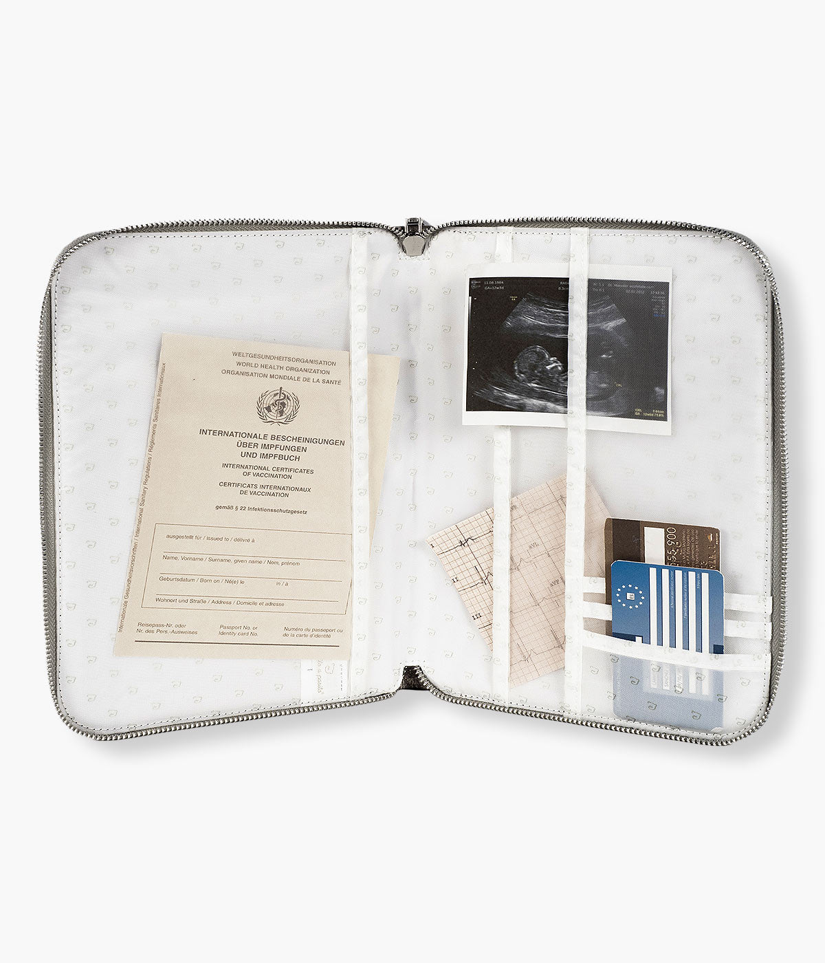 Pasito a Pasito Porta Documentos Toile de Jouy Forest - Verde