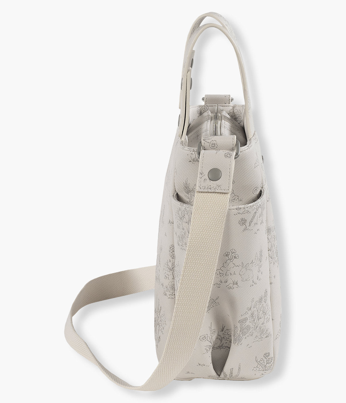 Pasito a Pasito Bolsa de Passeio Toile de Jouy Cream - Bege