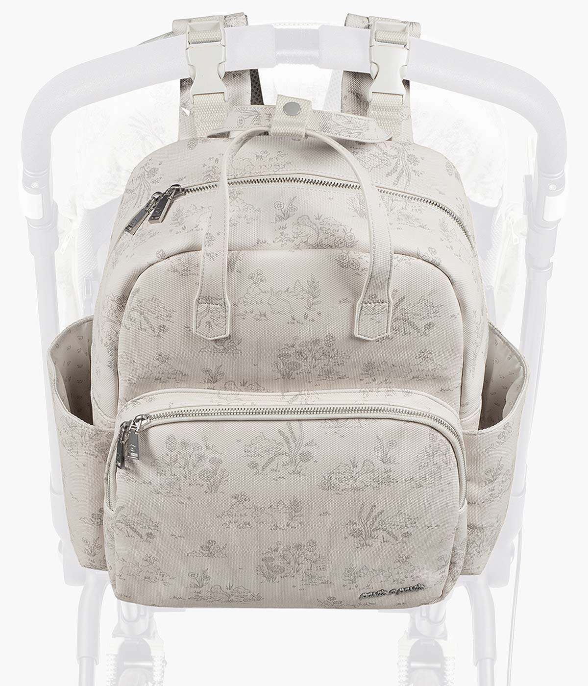 Pasito a Pasito Mochila de Maternidade Toile de Jouy Cream - Bege