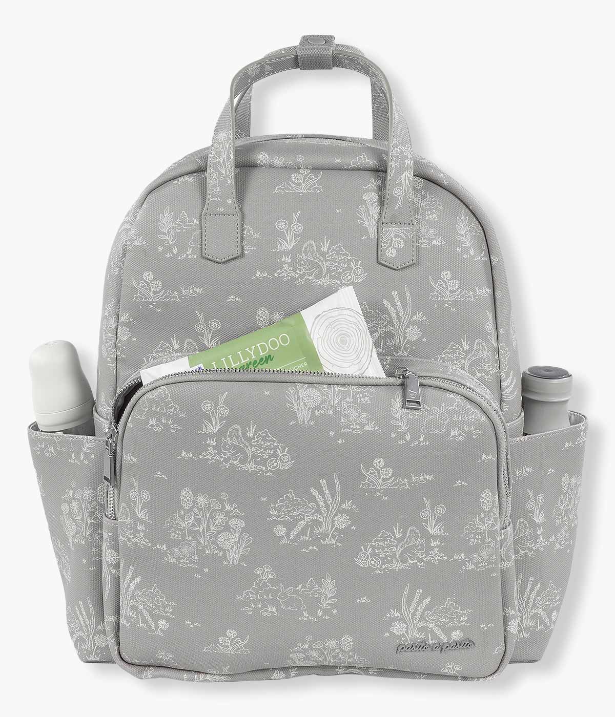 Pasito a Pasito Mochila de Maternidade Toile de Jouy Forest - Verde