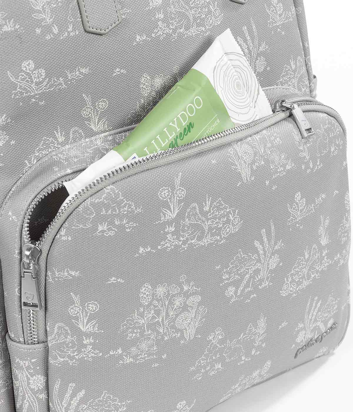 Pasito a Pasito Mochila de Maternidade Toile de Jouy Forest - Verde