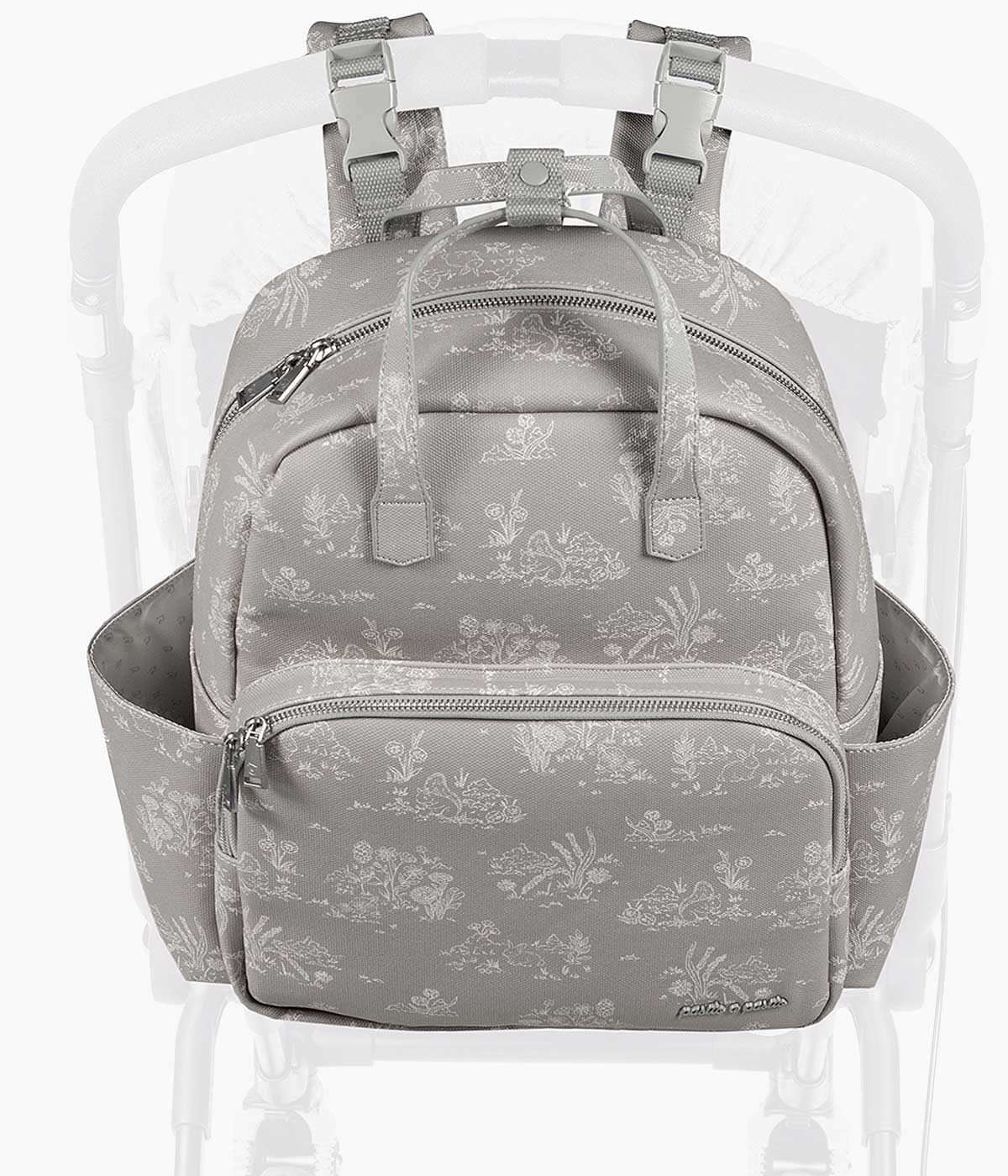 Pasito a Pasito Mochila de Maternidade Toile de Jouy Forest - Verde