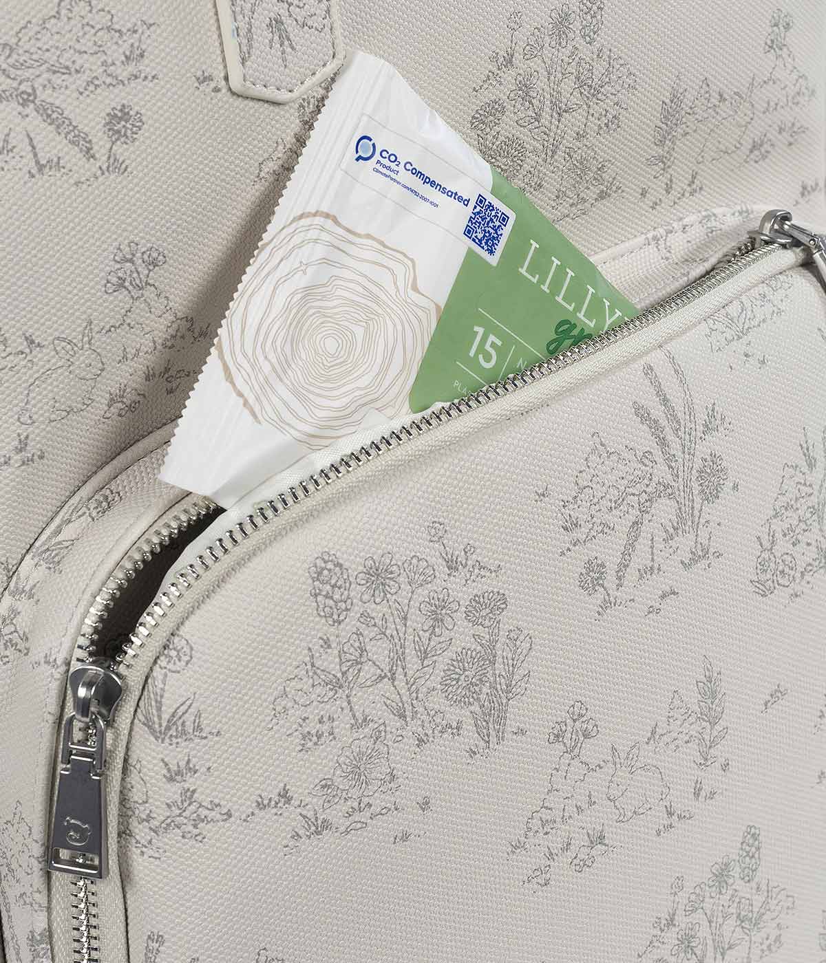 Pasito a Pasito Mochila de Maternidade Toile de Jouy Cream - Bege