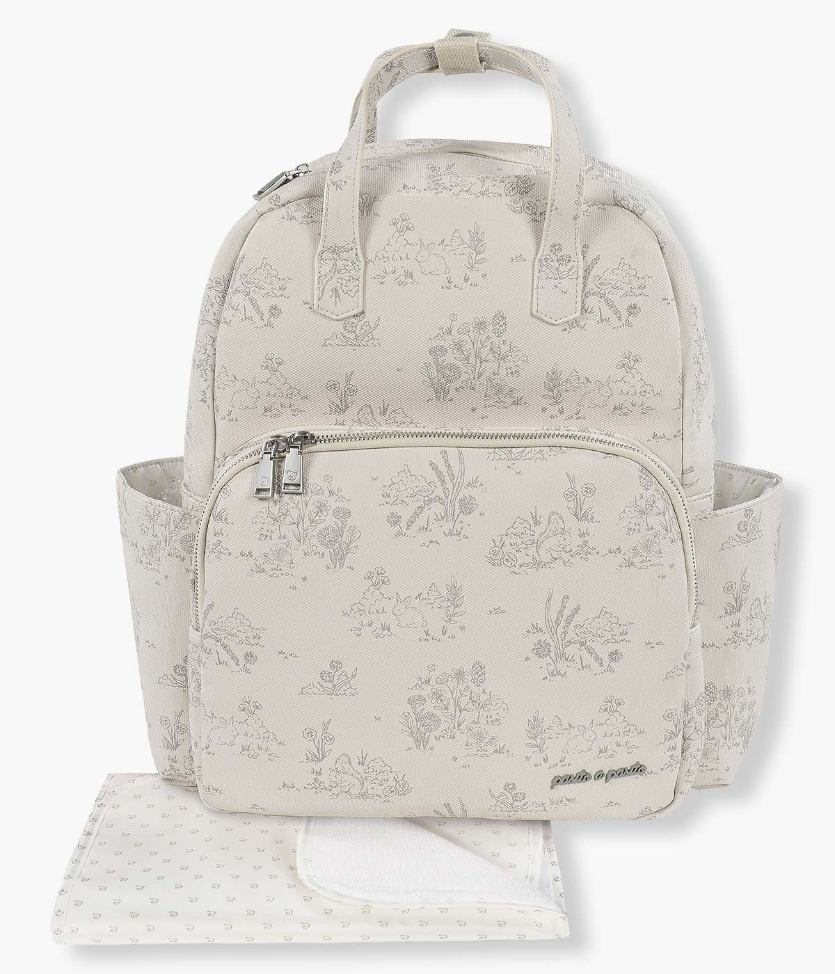 Pasito a Pasito Mochila de Maternidade Toile de Jouy Cream - Bege