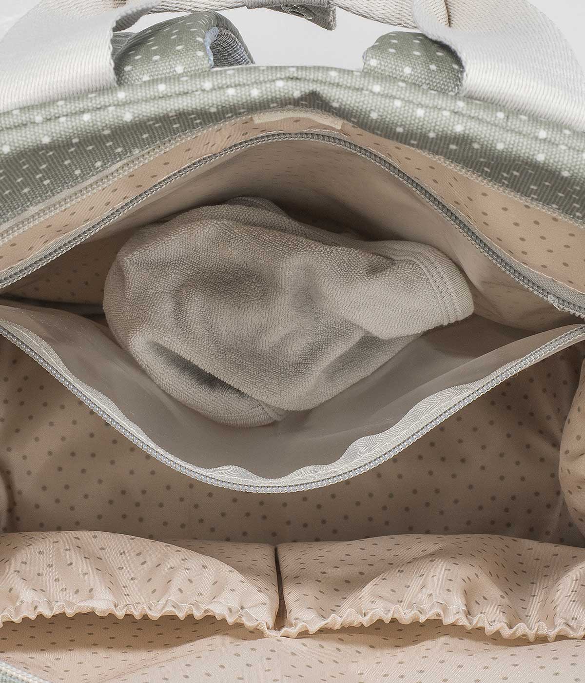 Walking Mum Mochila de Maternidade Polka Dot Poppy Moss